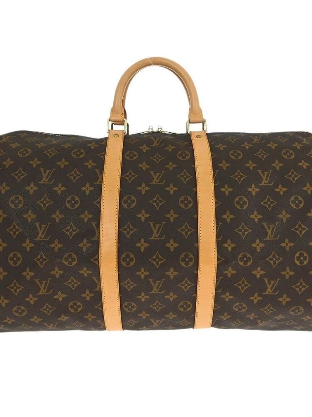 Louis Vuitton Monogram Keepall 55 Travel Handbag